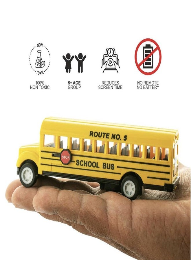 Fair School Bus Yellow | Pull Along Toy | No Remote No Batteries | for Age 5 Years and Above - Image 3